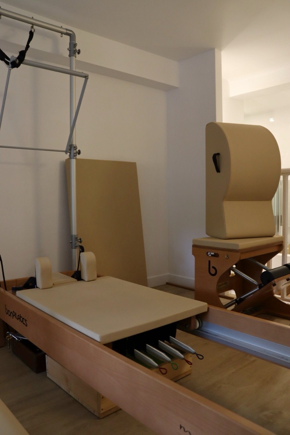 La chair et le reformer, côte à côte.